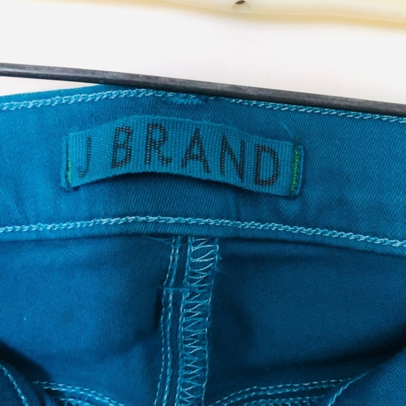 J Brand Azure size 32 jeans fits 12-14 (turquoise) stretch Moto skinny - Picture 14 of 16